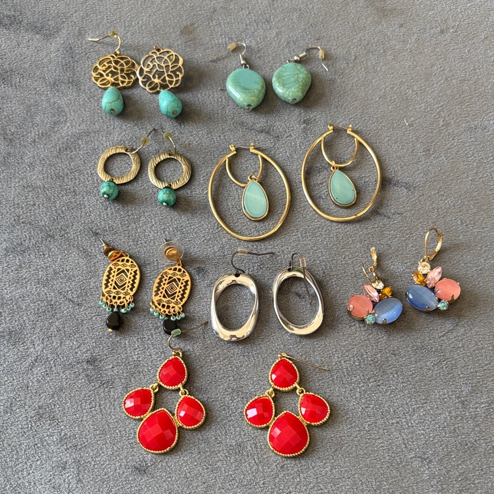 Eight (8) Dangle Earrings